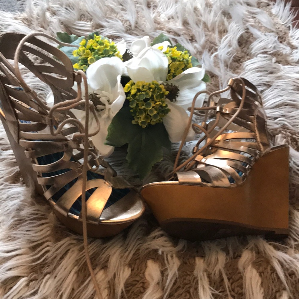 Wedged shoes